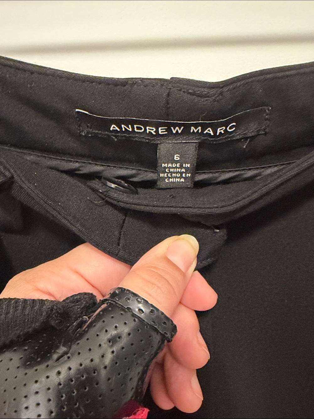 Black Women's Tailored Ponte Pants - Picture 3 of 3